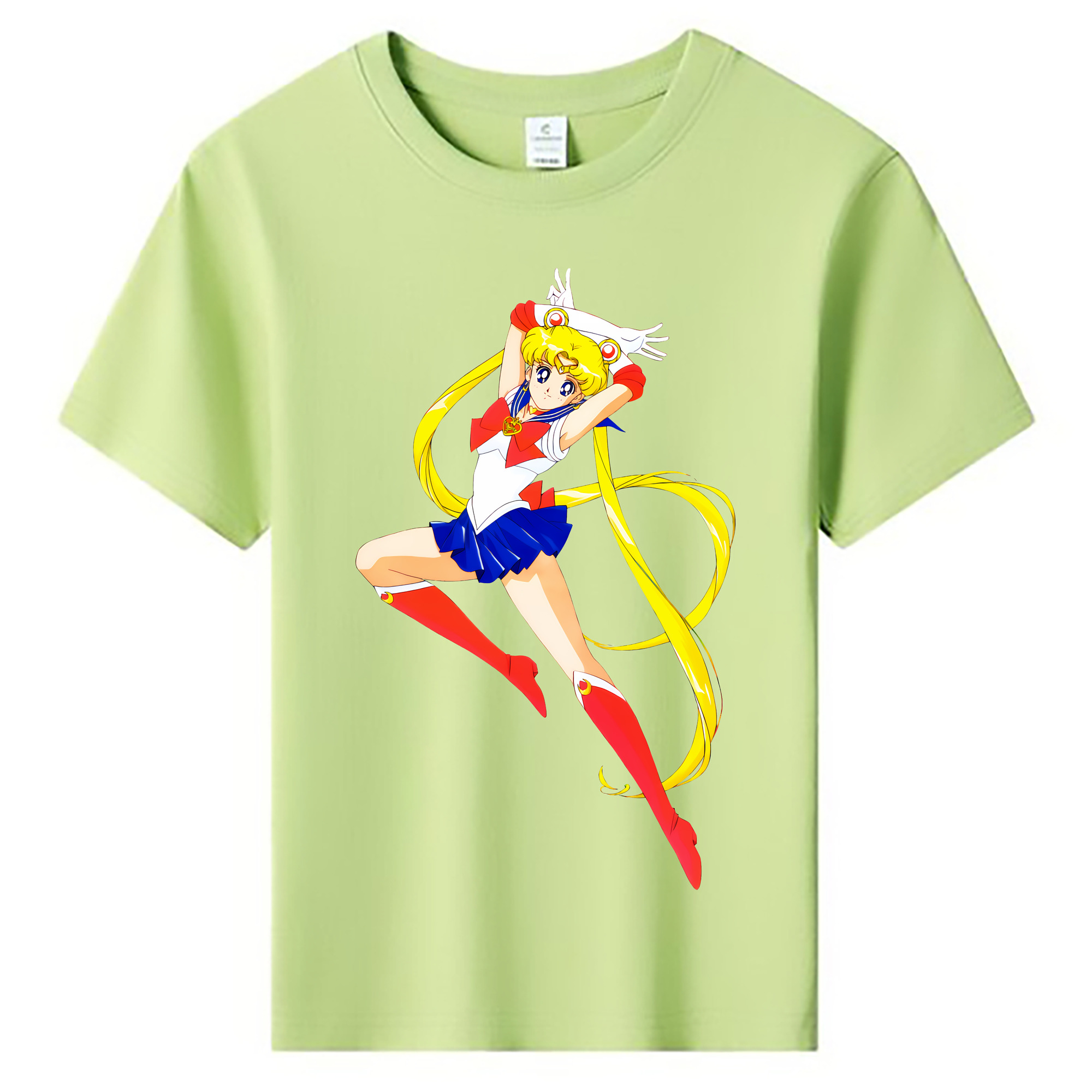 （画像用） 美少女戦士セーラームーン 月野 うさぎ つきの うさぎ Sailor Moon Tsukino Usagi 綿100％キッズTシャツ（フロントプリント）